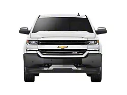Front Bumper Cover with Fog Light Openings; Pre-Drilled for Front Parking Sensors; Matte Black (16-18 Silverado 1500)