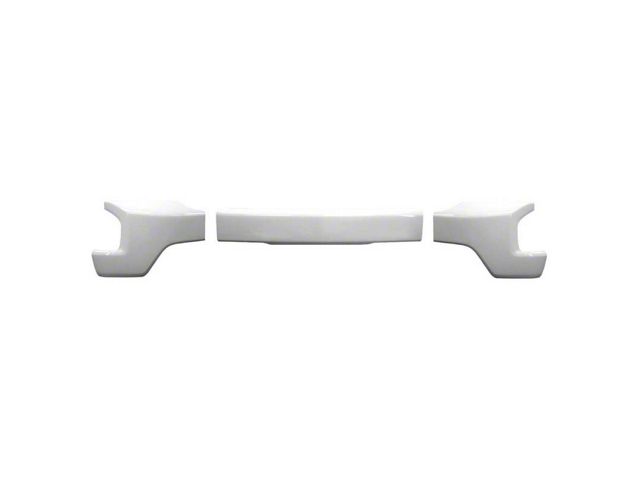 Front Bumper Cover; Not Pre-Drilled for Front Parking Sensors; Olympic White (19-21 Silverado 1500)