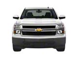 Front Bumper Cover without Fog Light Openings; Not Pre-Drilled for Front Parking Sensors; Matte Black (14-15 Silverado 1500)
