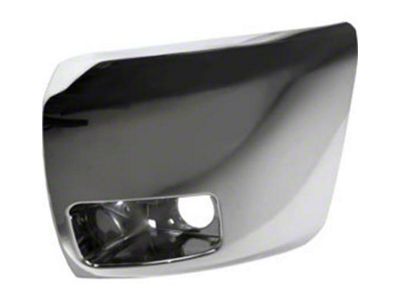 Replacement Front Bumper End with Fog Light Opening; Chrome; Driver Side (07-13 Silverado 1500)