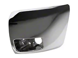 Replacement Front Bumper End with Fog Light Opening; Chrome; Driver Side (07-13 Silverado 1500)