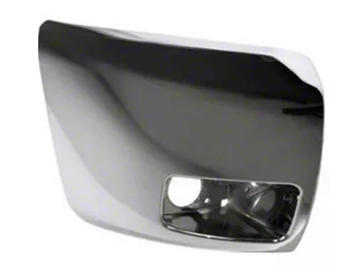 Replacement Front Bumper End with Fog Light Opening; Chrome; Passenger Side (07-13 Silverado 1500)