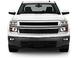 Front Bumper with Fog Light Openings; Not Pre-Drilled for Front Parking Sensors; Black (14-15 Silverado 1500)