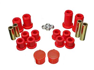 Front Control Arm Bushings; Red (07-13 4WD Silverado 1500)