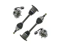 Front CV Axle Shafts and Hub Assembly Set (07-13 4WD Silverado 1500)