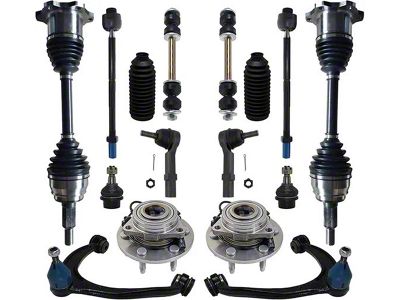 Front CV Axles with Wheel Hub Assemblies, Lower Ball Joints, Sway Bar Links and Tie Rods (07-13 4WD Silverado 1500)