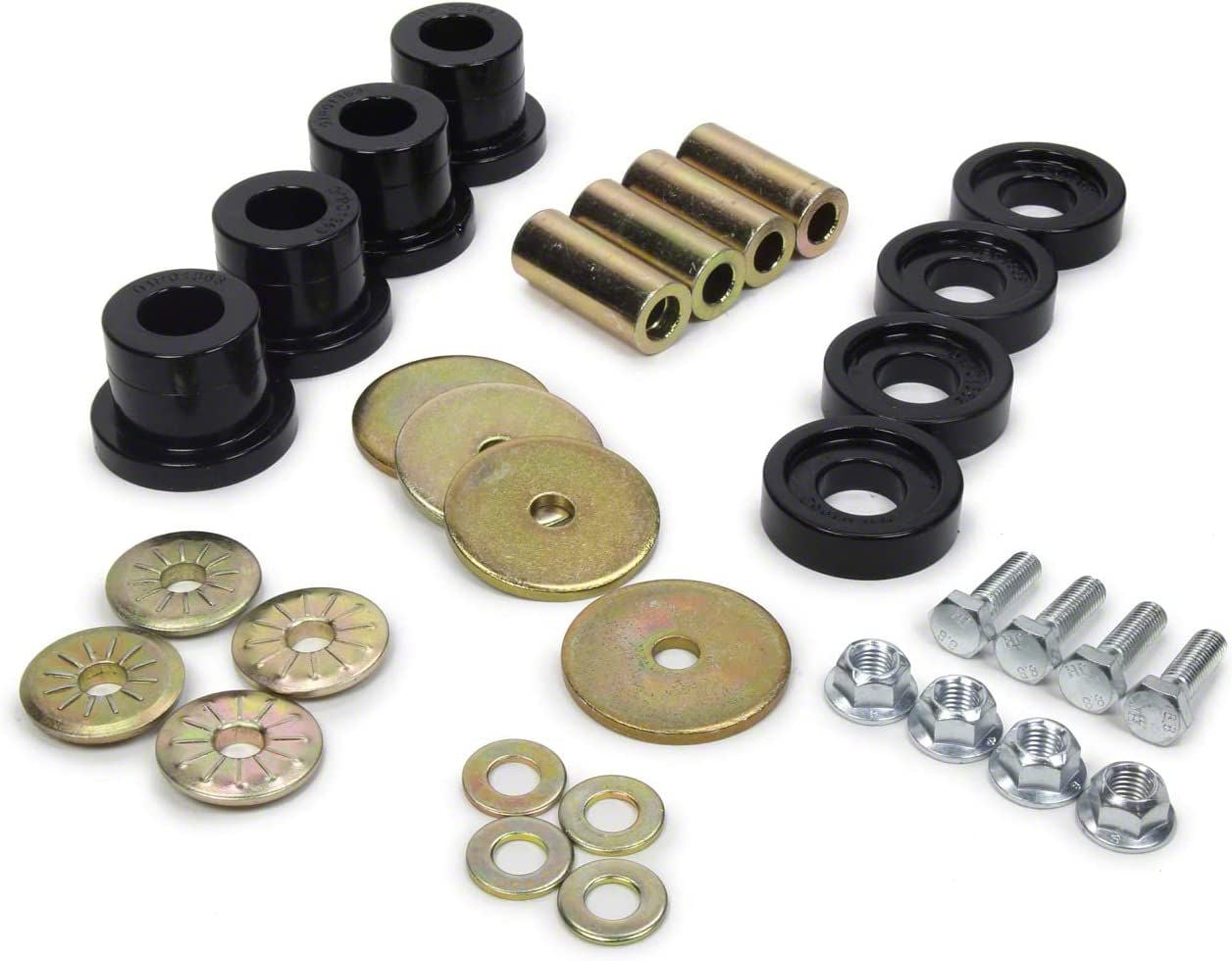 TRQ Front Axle Forward Differential Mount Bushing Set 4pc For GM