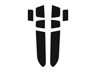 Front Door Foam Inserts; Black/Black (19-21 Silverado 1500; 2022 Silverado 1500 LTD)