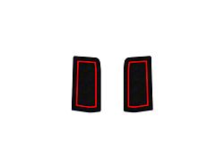 Front Door Handle Pocket Foam Inserts; Black/Black (22-25 Silverado 1500)