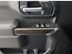 Front Door Switch Accent Trim; Domed Matte Carbon Fiber (19-24 Silverado 1500)