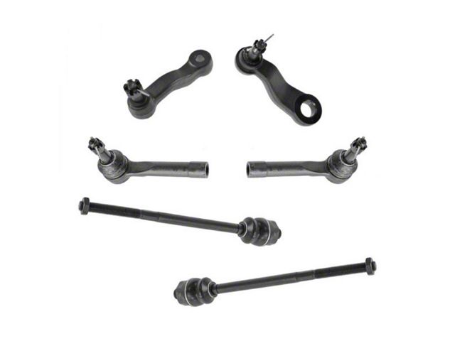 Front Inner and Outer Tie Rods with Idler and Pitman Arms (99-06 4WD Silverado 1500 Regular Cab, Extended Cab)