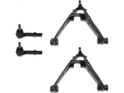 Front Lower Control Arms with Outer Tie Rods (07-13 Silverado 1500 w/ Stock Cast Iron Lower Control Arms)
