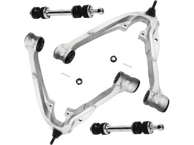 Front Lower Control Arms with Sway Bar Links (07-13 Silverado 1500 w/ Stock Aluminum Lower Control Arms)