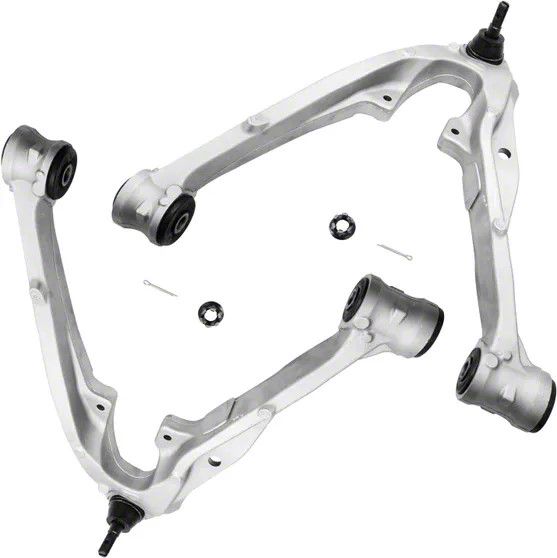 Front Suspension Kit For Chevy Silverado 1500 & GMC Sierra 1500 2WD 1999-2006 – 10pc Control Arms, Tie Rods, Sway Bar Links