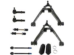 Front Lower Control Arms with Sway Bar Links and Tie Rods (07-13 Silverado 1500 w/ Stock Cast Iron Lower Control Arms)