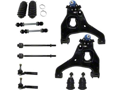 Front Lower Control Arms with Upper Ball Joints and Tie Rods (99-06 2WD Silverado 1500 w/ Front Coil Springs)