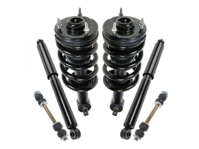 Front Strut and Spring Assemblies with Rear Shocks and Sway Bar Links (07-13 Silverado 1500)
