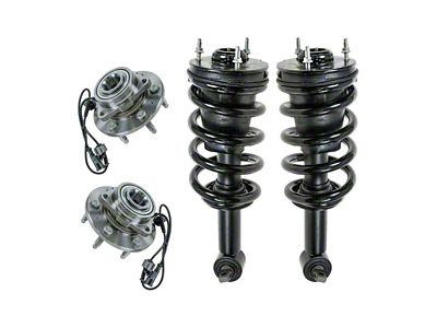 Front Strut and Spring Assemblies with Wheel Bearings (07-13 4WD Silverado 1500)