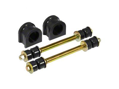Front Sway Bar Bushing and End Link Kit; 36mm; Black (99-03 4WD Silverado 1500)
