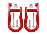 Front Tow Hooks; Red (07-18 Silverado 1500)