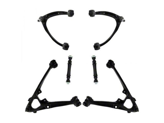 Front Upper and Lower Control Arms with Ball Joints and Sway Bar Links (07-16 Silverado 1500)