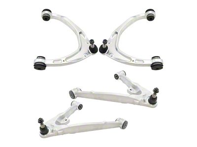 Front Upper and Lower Control Arms with Ball Joints (14-16 Silverado 1500 w/ Aluminum Control Arms)