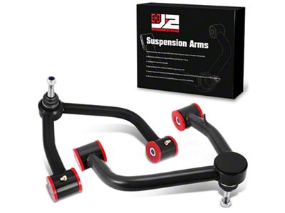 Front Upper Control Arms for 2 to 4-Inch Lift; Black (19-25 Silverado 1500, Excluding Trail Boss & ZR2)
