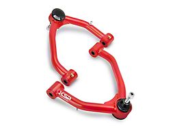 Front Upper Control Arms for 2 to 4-Inch Lift; Red (07-18 Silverado 1500)