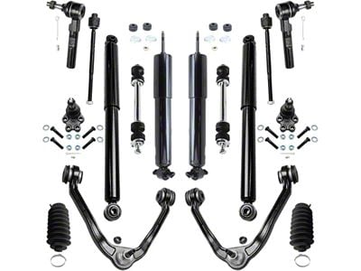 Front Upper Control Arms with Front and Rear Shocks and Sway Bar Links (99-06 2WD Silverado 1500 w/o Electronic Suspension)