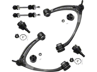 Front Upper Control Arms with Lower Ball Joints and Sway Bar Links (07-16 Silverado 1500 w/ Cast Aluminum or Steel Control Arms)