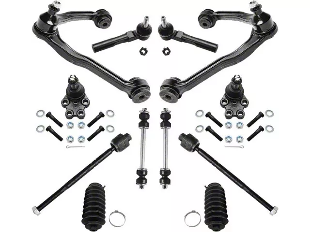 Front Upper Control Arms with Lower Ball Joints and Tie Rods (99-06 2WD Silverado 1500 w/ Front Coil Springs)