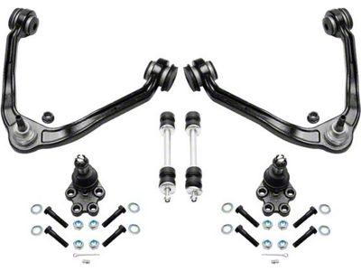 Front Upper Control Arms with Lower Ball Joints and Tie Rods (99-06 2WD Silverado 1500 w/ Front Coil Springs)