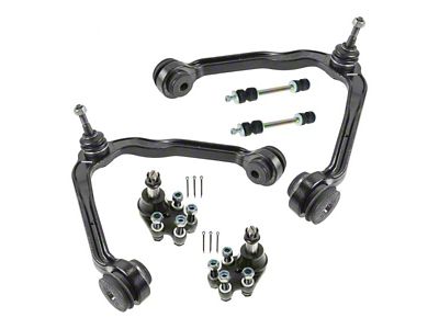 Front Upper Control Arms with Ball Joints and Sway Bar Links (99-06 2WD Silverado 1500 Regular Cab, Extended Cab)