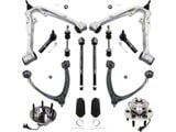 Front Upper and Lower Control Arms with Hub Assemblies, Sway Bar Links and Tie Rods (07-13 Silverado 1500 w/ Stock Cast Aluminum Control Arms)