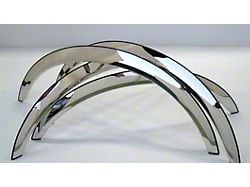Full Arch Fender Trim Set; Polished (19-26 Silverado 1500, Excluding Custom)