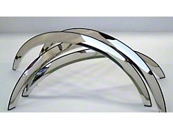 Full Arch Fender Trim Set; Polished (19-25 Silverado 1500 Custom)