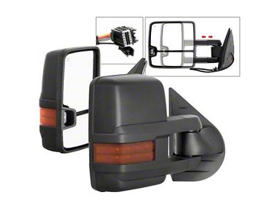 G2 Powered Heated Telescoping Mirrors with Amber LED Turn Signals (07-13 Silverado 1500)