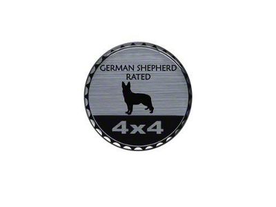 German Shepherd Rated Badge (Universal; Some Adaptation May Be Required)