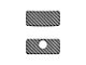 Glove Box Accent Trim; Matte Domed Carbon Fiber (19-24 Silverado 1500)