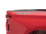 GM 4x4 Decal; Gray/Black (19-25 Silverado 1500)