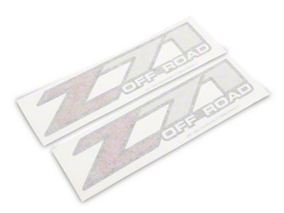GM Z71 Off Road Decal; Red/Black/Gray (01-06 Silverado 1500)
