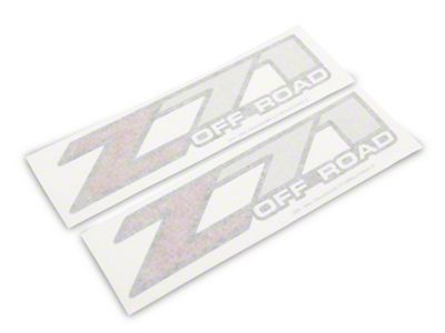 GM Z71 Off Road Decal; Red/Black/Gray (01-06 Silverado 1500)