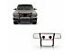 Grille Guard with 7-Inch Red Round LED Lights; Stainless Steel (99-02 Silverado 1500)