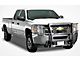 Grille Guard with 7-Inch Round LED Lights; Stainless Steel (07-13 Silverado 1500)