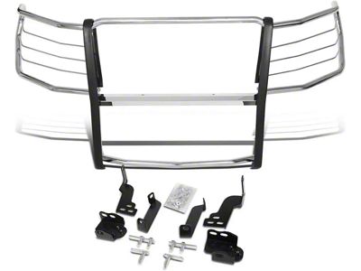 Grille Guard; Chrome (19-21 Silverado 1500)