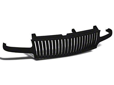 Grille; Vertical Billet Main; Black (99-02 Silverado 1500)