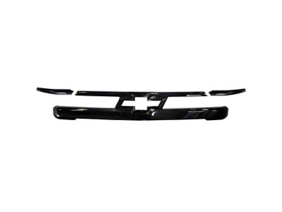 Upper Grille Overlay; Gloss Black (22-25 Silverado 1500 LT, LTZ)