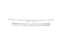 Upper Grille Overlay; Summit White (22-25 Silverado 1500 LT, LTZ)