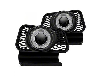 Halo Projector Fog Lights; Clear (03-06 Silverado 1500)