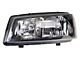 Halogen Headlights with Parking Lights and Upper Replacement Grille; Black Housing; Clear Lens (03-05 Silverado 1500)